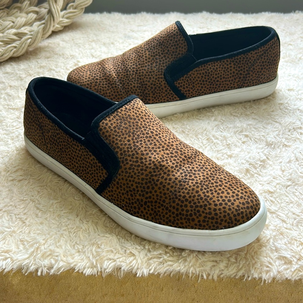 Leopard Print Slip On Sneakers